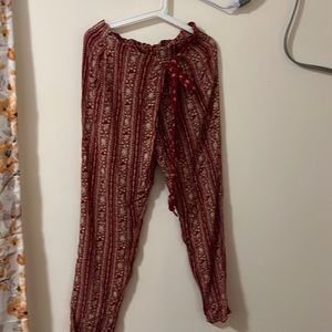 red pants